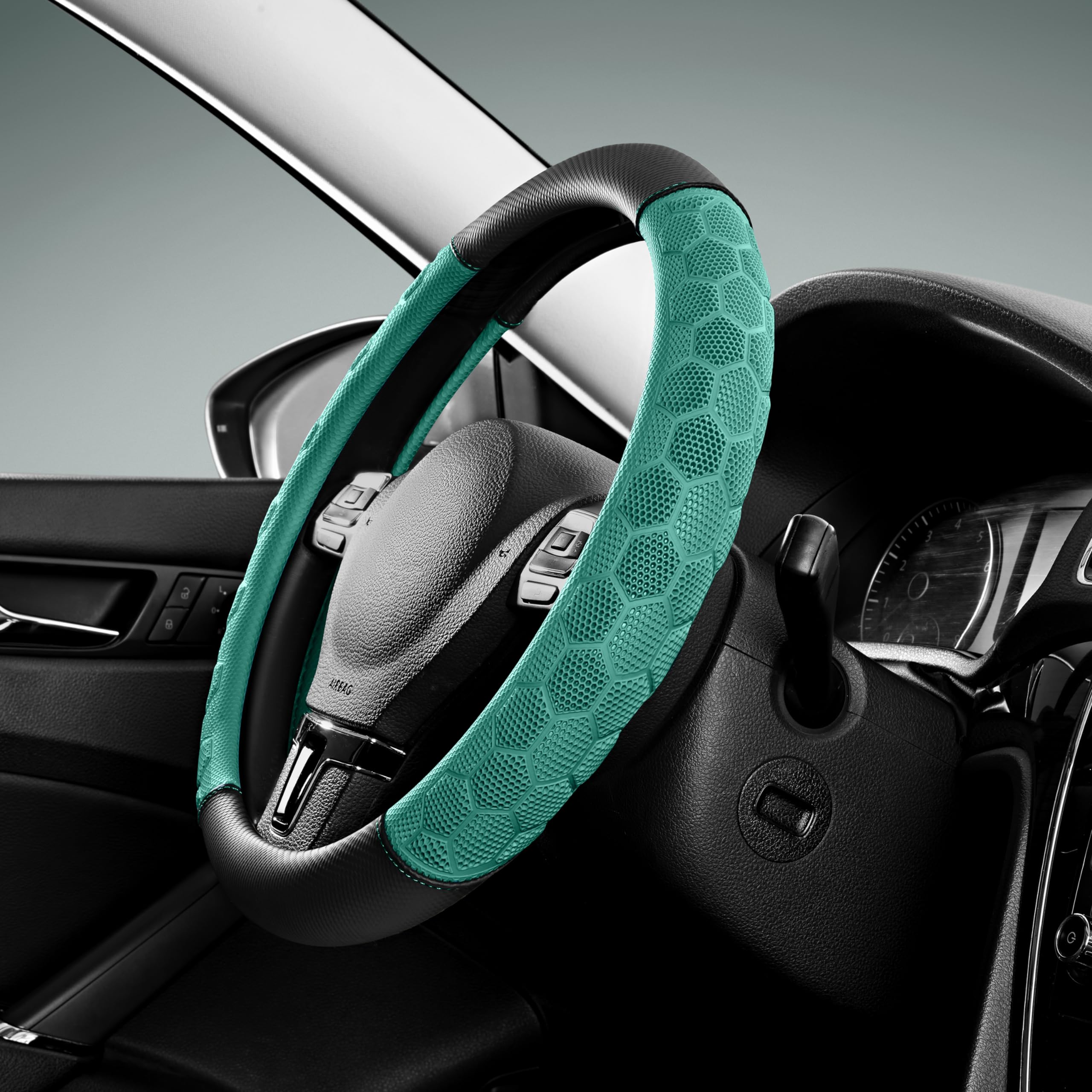 Amazon.com: PIC AUTO Massage Steering Wheel Cover, Mint Football